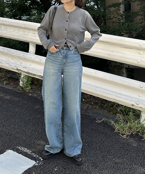 JOURNAL STANDARD（ジャーナルスタンダード）の「【2枚セット】ウールカシミヤMANY WAYカーディガン（カーディガン/ボレロ・レディース・チャコールグレー/ベージュ系その他/レッド・FREE）」の16枚目の写真