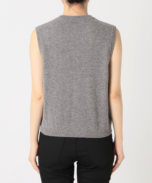 JOURNAL STANDARD（ジャーナルスタンダード）の「【2枚セット】ウールカシミヤMANY WAYカーディガン（カーディガン/ボレロ・レディース・チャコールグレー/ベージュ系その他/レッド・FREE）」の4枚目の写真