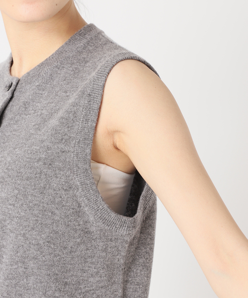 JOURNAL STANDARD（ジャーナルスタンダード）の「【2枚セット】ウールカシミヤMANY WAYカーディガン（カーディガン/ボレロ・レディース・チャコールグレー/ベージュ系その他/レッド・FREE）」の7枚目の写真