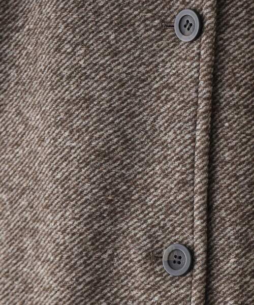 OPAQUE.CLIP（オペークドットクリップ）の「《Oggi掲載》スライバーチェスターコート【洗濯機洗い可】（チェスターコート・レディース・ブラック系3/ブラウン系4・38/40/42）」の10枚目の写真