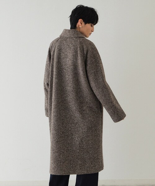 OPAQUE.CLIP（オペークドットクリップ）の「《Oggi掲載》スライバーチェスターコート【洗濯機洗い可】（チェスターコート・レディース・ブラック系3/ブラウン系4・38/40/42）」の13枚目の写真