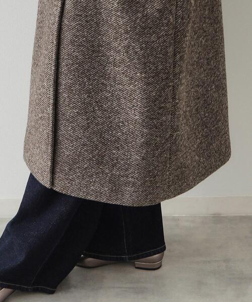 OPAQUE.CLIP（オペークドットクリップ）の「《Oggi掲載》スライバーチェスターコート【洗濯機洗い可】（チェスターコート・レディース・ブラック系3/ブラウン系4・38/40/42）」の17枚目の写真