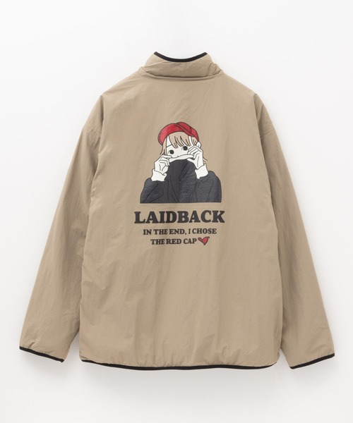 Red Cap Girl(レッドキャプガール)の「ナイロン×フリース リバーシブルブルゾン(ブルゾン・メンズ・カーキ/ブラック・L/M)」の11枚目の写真