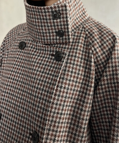 CPCM（シーピーシーエム）の「軽量メルトンスタンドコート（その他アウター・レディース・ブラック/ベージュ/ブラウン/カーキ・FREE）」の8枚目の写真