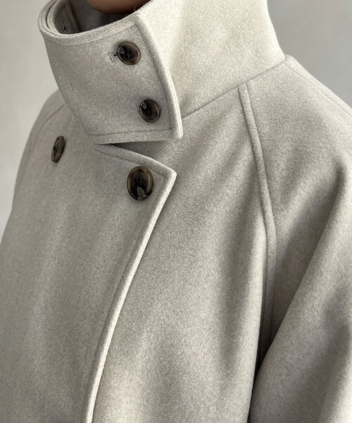CPCM（シーピーシーエム）の「軽量メルトンスタンドコート（その他アウター・レディース・ブラック/ベージュ/ブラウン/カーキ・FREE）」の19枚目の写真