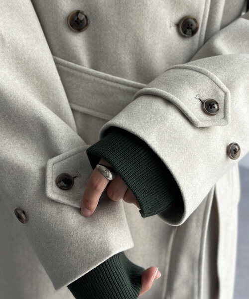 CPCM（シーピーシーエム）の「軽量メルトンスタンドコート（その他アウター・レディース・ブラック/ベージュ/ブラウン/カーキ・FREE）」の20枚目の写真