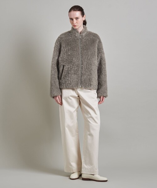 LOEFF（ロエフ）の「＜LOEFF＞シャギー ブルゾン  UNISEX（ブルゾン・レディース・グレー・0/1/2）」の4枚目の写真