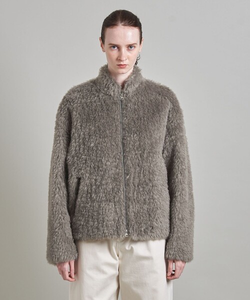 LOEFF（ロエフ）の「＜LOEFF＞シャギー ブルゾン  UNISEX（ブルゾン・レディース・グレー・0/1/2）」の5枚目の写真