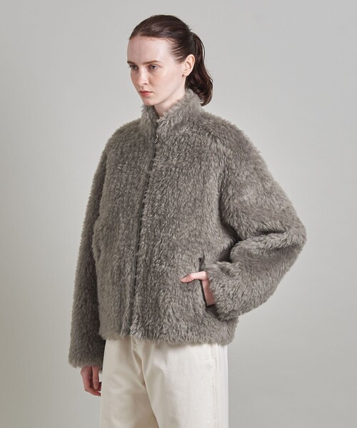 LOEFF（ロエフ）の「＜LOEFF＞シャギー ブルゾン  UNISEX（ブルゾン・レディース・グレー・0/1/2）」の6枚目の写真