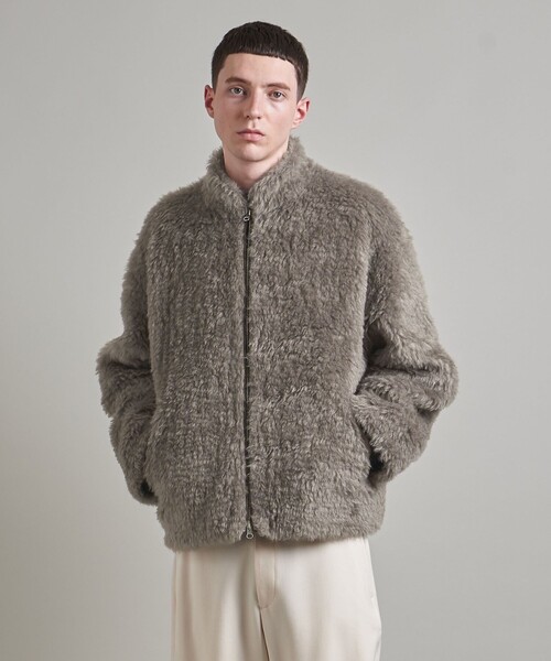 LOEFF（ロエフ）の「＜LOEFF＞シャギー ブルゾン  UNISEX（ブルゾン・レディース・グレー・0/1/2）」の9枚目の写真