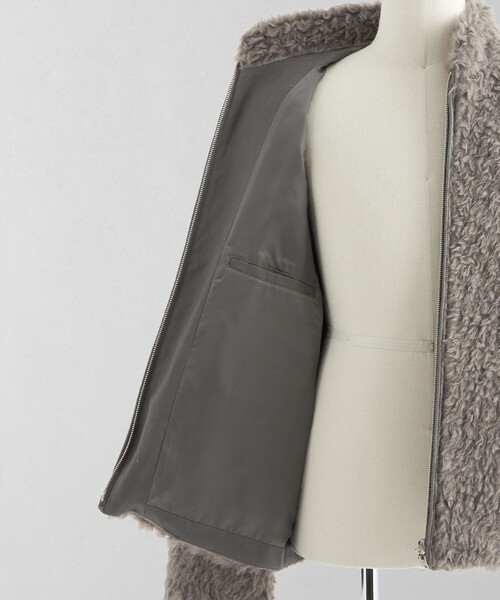 LOEFF（ロエフ）の「＜LOEFF＞シャギー ブルゾン  UNISEX（ブルゾン・レディース・グレー・0/1/2）」の21枚目の写真