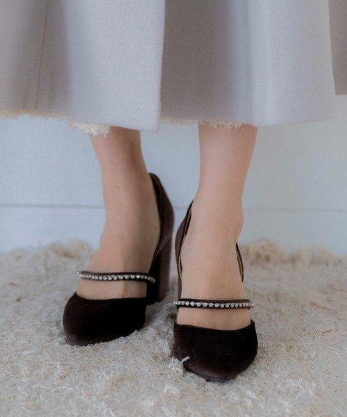 NOELA（ノエラ）の「ベロアビジューパンプス（パンプス・レディース・ブラウン/ブラック・S/M/L）」の8枚目の写真
