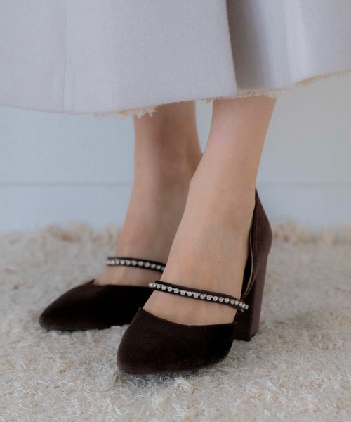 NOELA（ノエラ）の「ベロアビジューパンプス（パンプス・レディース・ブラウン/ブラック・S/M/L）」の9枚目の写真