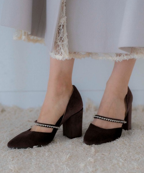 NOELA（ノエラ）の「ベロアビジューパンプス（パンプス・レディース・ブラウン/ブラック・S/M/L）」の10枚目の写真