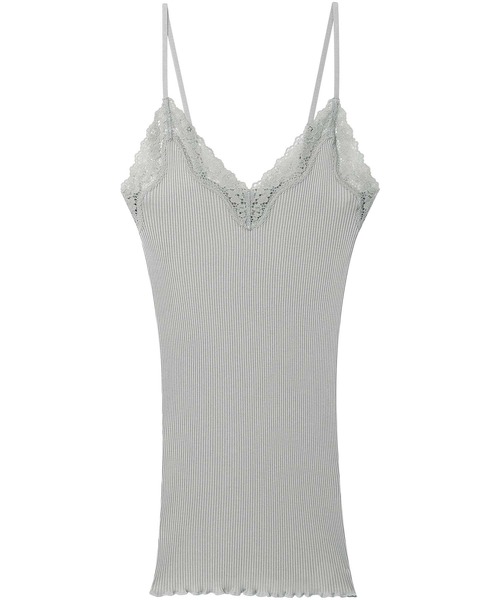 AMPHI（アンフィ）の「【ベーシックインナー】モダール　ベーシック　キャミソール（インナーウェア/肌着・レディース・ナチュラル/グレー/ブラック/アイボリー・M-L）」の3枚目の写真