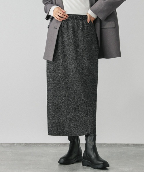 GLOBAL WORK（グローバルワーク）の「メルティニットリブIラインスカート/140368（スカート・レディース・ブラック系その他/ブラック/グレー系その他3/ブラウン・LARGE/MEDIUM）」の18枚目の写真