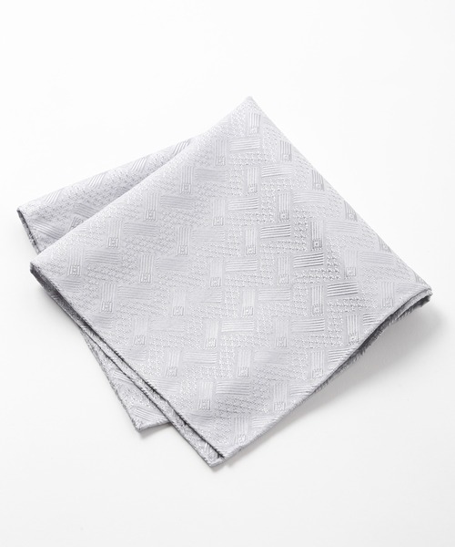 【TIE YOUR TIE(タイユアタイ)】ジオメトリック柄シルクチーフ（ポケットチーフ）｜MEN'S BIGI（メンズビギ）