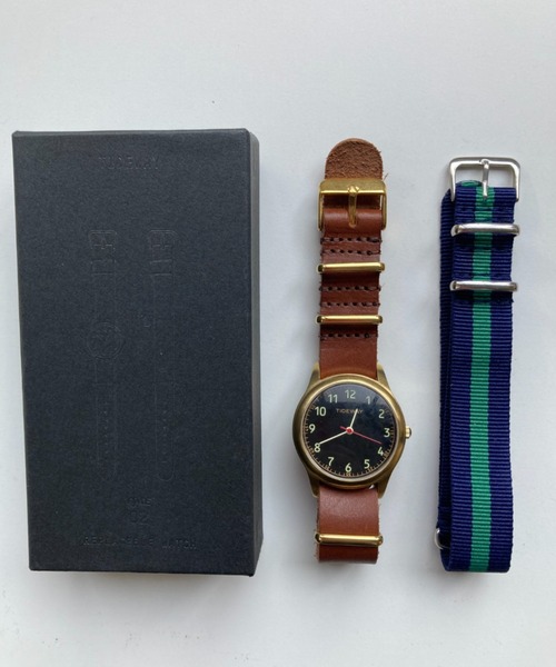 TIDEWAY（タイドウェイ）の「GNZ REPLACEBLE LINE TAPE WATCH（アナログ腕時計・レディース・ブラック/ブラウン/キャメル・FREE）」の2枚目の写真