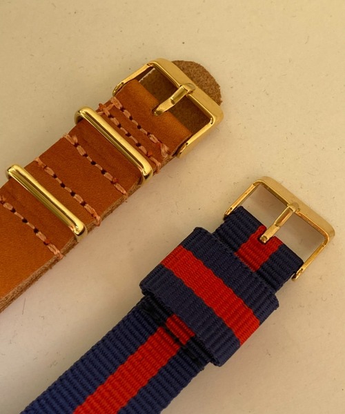 TIDEWAY（タイドウェイ）の「GNZ REPLACEBLE LINE TAPE WATCH（アナログ腕時計・レディース・ブラック/ブラウン/キャメル・FREE）」の11枚目の写真