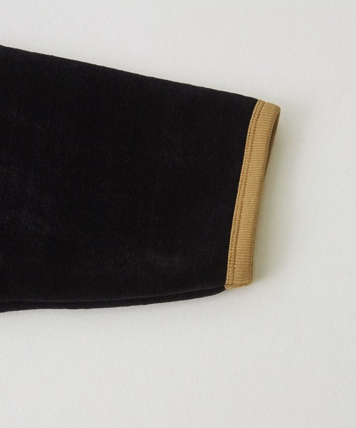 CUBE SUGAR（キューブシュガー）の「裏ボアベロアノーカラージャケット（ノーカラージャケット・レディース・ナチュラル/マルチ/ブラック/グリーン・M）」の17枚目の写真