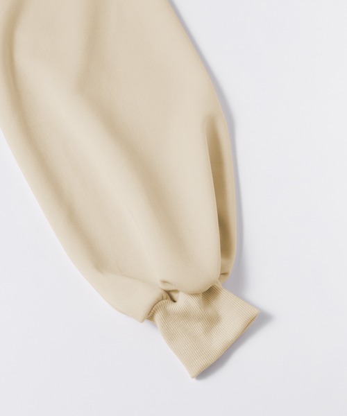 RANAN（ラナン）の「ボリュームスリーブペプラムスウェット（スウェット・レディース・ブラック/ライトベージュ・LL/L/M）」の12枚目の写真