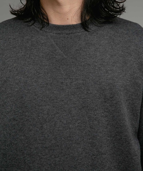 URBAN RESEARCH Sonny Label（アーバンリサーチサニーレーベル）の「スウェットライクニットプルオーバー（ニット/セーター・メンズ・オレンジ/チャコールグレー/グレー/ブラック/ブルー/ライトグレー/イエロー・LARGE/MEDIUM/X-LARGE）」の11枚目の写真