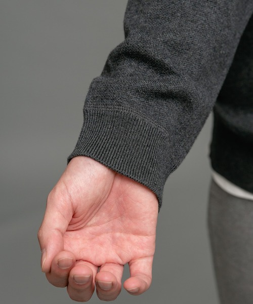 URBAN RESEARCH Sonny Label（アーバンリサーチサニーレーベル）の「スウェットライクニットプルオーバー（ニット/セーター・メンズ・オレンジ/チャコールグレー/グレー/ブラック/ブルー/ライトグレー/イエロー・LARGE/MEDIUM/X-LARGE）」の13枚目の写真