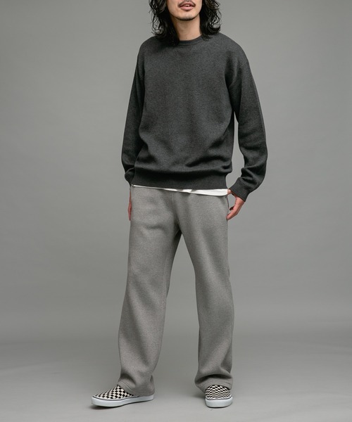 URBAN RESEARCH Sonny Label（アーバンリサーチサニーレーベル）の「スウェットライクニットプルオーバー（ニット/セーター・メンズ・オレンジ/チャコールグレー/グレー/ブラック/ブルー/ライトグレー/イエロー・LARGE/MEDIUM/X-LARGE）」の17枚目の写真