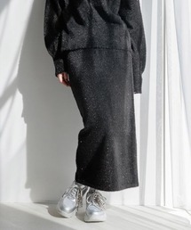 LOWRYS FARM | シャギーラメタイトスカート　152819(スカート)