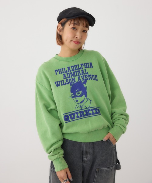 RODEO CROWNS WIDE BOWL(ロデオクラウンズワイドボウル)の「G/O ICONICスウェットトップス(スウェット・レディース・アイボリー/グリーン/レッド/チャコールグレー・MEDIUM/LARGE)」の3枚目の写真