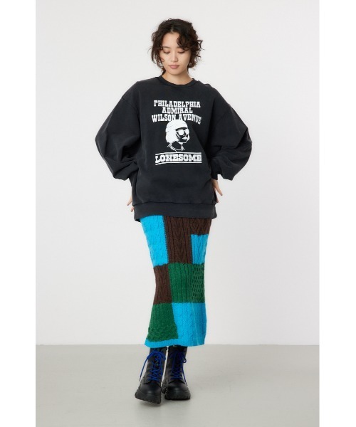 RODEO CROWNS WIDE BOWL(ロデオクラウンズワイドボウル)の「G/O ICONICスウェットトップス(スウェット・レディース・アイボリー/グリーン/レッド/チャコールグレー・MEDIUM/LARGE)」の7枚目の写真