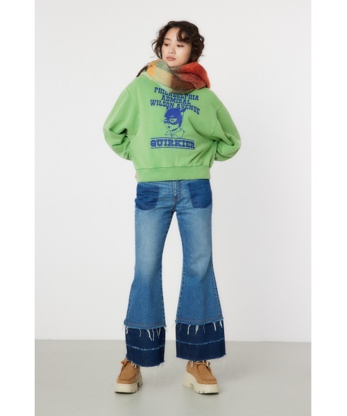 RODEO CROWNS WIDE BOWL(ロデオクラウンズワイドボウル)の「G/O ICONICスウェットトップス(スウェット・レディース・アイボリー/グリーン/レッド/チャコールグレー・MEDIUM/LARGE)」の9枚目の写真