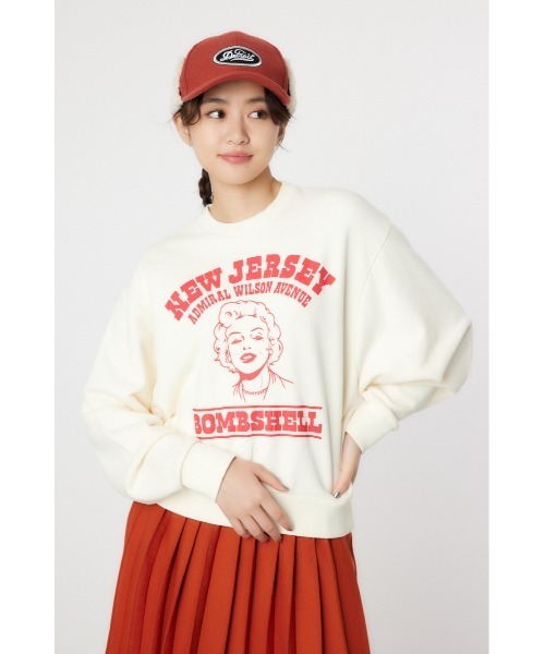 RODEO CROWNS WIDE BOWL(ロデオクラウンズワイドボウル)の「G/O ICONICスウェットトップス(スウェット・レディース・アイボリー/グリーン/レッド/チャコールグレー・MEDIUM/LARGE)」の11枚目の写真