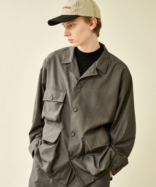 Kelen(ケレン)の「「KELEN MENS / ケレン メンズ」 TR JACKET AMOS(ブルゾン・メンズ・チャコールグレー/ブラック・42/40/38)」の2枚目の写真