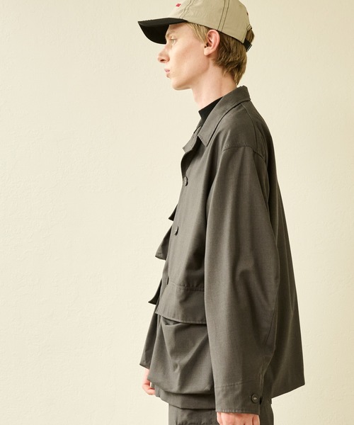 Kelen(ケレン)の「「KELEN MENS / ケレン メンズ」 TR JACKET AMOS(ブルゾン・メンズ・チャコールグレー/ブラック・42/40/38)」の4枚目の写真