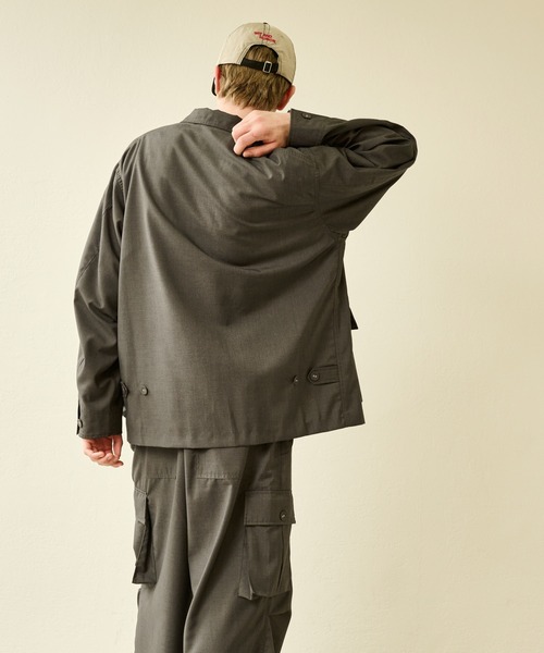 Kelen(ケレン)の「「KELEN MENS / ケレン メンズ」 TR JACKET AMOS(ブルゾン・メンズ・チャコールグレー/ブラック・42/40/38)」の5枚目の写真