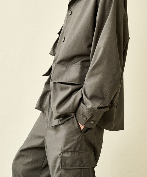 Kelen(ケレン)の「「KELEN MENS / ケレン メンズ」 TR JACKET AMOS(ブルゾン・メンズ・チャコールグレー/ブラック・42/40/38)」の9枚目の写真
