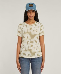 G-STAR（ジースター）の「SPRAYED LETTERS TOP スプレーグラフィックプリントロゴTシャツ（Tシャツ/カットソー）」