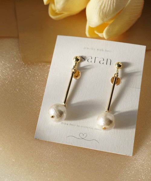 CERCA(チェルカ)の「saran jewelry/パール デザイン イヤリング(イヤリング・レディース・ゴールド/シルバー・FREE)」の5枚目の写真