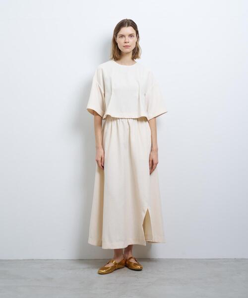 LANVIN en Bleu（ランバンオンブルー）の「リングツイードプルオーバーブラウス（シャツ/ブラウス・レディース・オフホワイト/ブラック・38）」の3枚目の写真