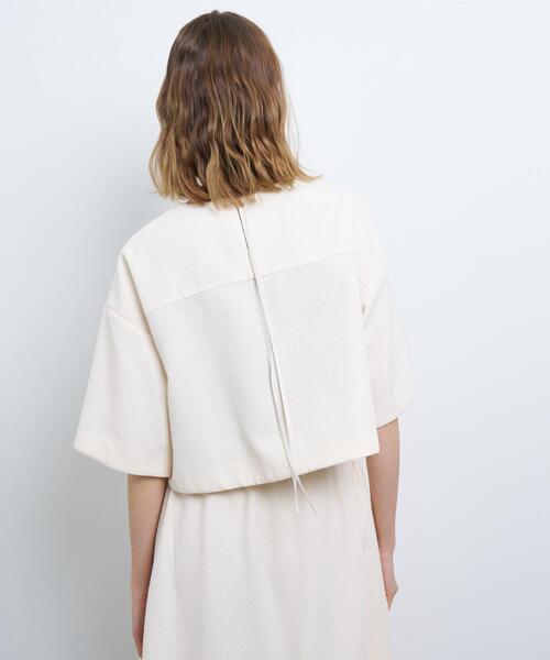 LANVIN en Bleu（ランバンオンブルー）の「リングツイードプルオーバーブラウス（シャツ/ブラウス・レディース・オフホワイト/ブラック・38）」の7枚目の写真