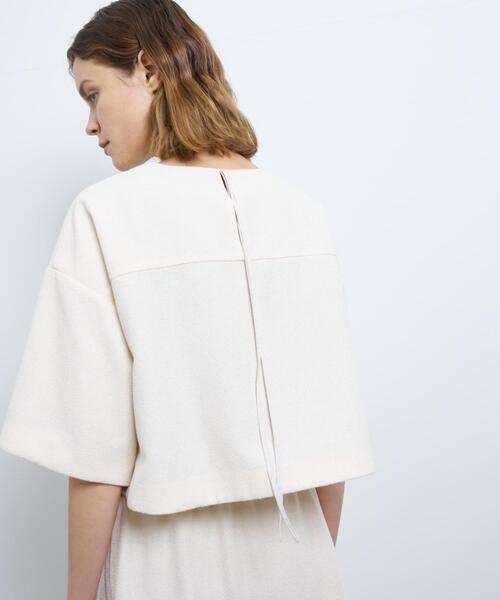 LANVIN en Bleu（ランバンオンブルー）の「リングツイードプルオーバーブラウス（シャツ/ブラウス・レディース・オフホワイト/ブラック・38）」の8枚目の写真