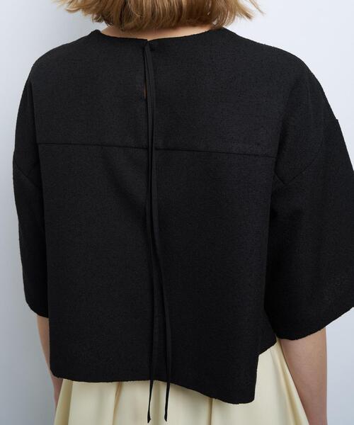 LANVIN en Bleu（ランバンオンブルー）の「リングツイードプルオーバーブラウス（シャツ/ブラウス・レディース・オフホワイト/ブラック・38）」の15枚目の写真