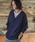 CAMBIOiJrIj́umcg3584-High Gauge Cotton Knit 3-4 Sleeve Cardigan RbgjbgJ[fBKiJ[fBK/{jvblCr[