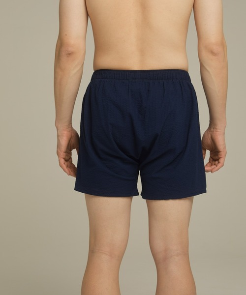 POLO RALPH LAUREN（ポロ ラルフ ローレン）の「【POLO RALPH LAUREN】シーサッカー ウーブントランクス（トランクス・メンズ・ネイビー/サックスブルー・LARGE/MEDIUM）」の4枚目の写真