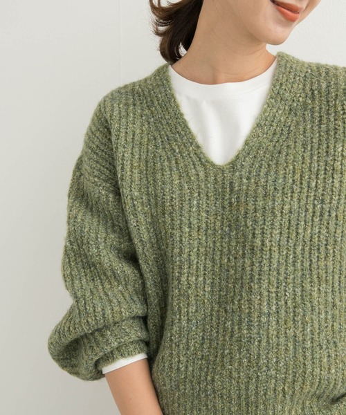 MUSE URBAN Vネック ニット ブラウン リネン混 MUSE URBAN Vネック ニット ブラウン リネン混 Vネックニット17