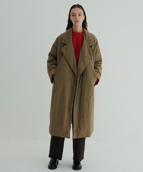 CLANE COLOR DOWN CHESTER COAT カーキ　サイズ2 COLOR DOWN CHESTER COAT（ダウンジャケット/コート）｜CLANE