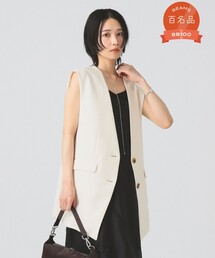 Ray BEAMS（レイビームス）の「ノーカラー バック ギャザー ジレ（ベスト）」