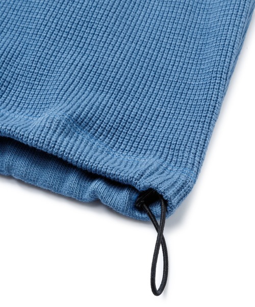 Sandinista(サンディニスタ)の「2 Tone Cotton Knit Top / 2トーンコットンニットトップ(ニット/セーター・メンズ・ホワイト系その他/ブルー系その他/チャコール・LARGE/MEDIUM/SMALL)」の4枚目の写真