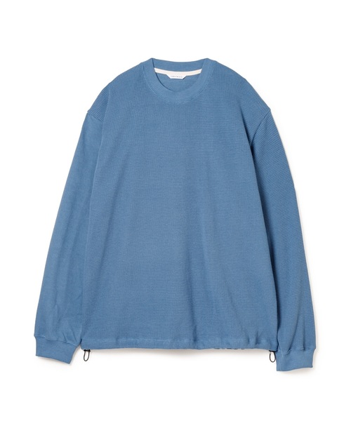 Sandinista(サンディニスタ)の「2 Tone Cotton Knit Top / 2トーンコットンニットトップ(ニット/セーター・メンズ・ホワイト系その他/ブルー系その他/チャコール・LARGE/MEDIUM/SMALL)」の8枚目の写真